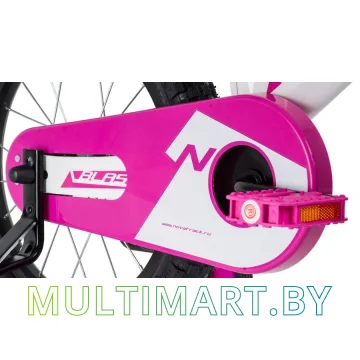 Детский велосипед Novatrack Blast 165MBLAST.WPR9 (белый/розовый, 2019) картинка 4